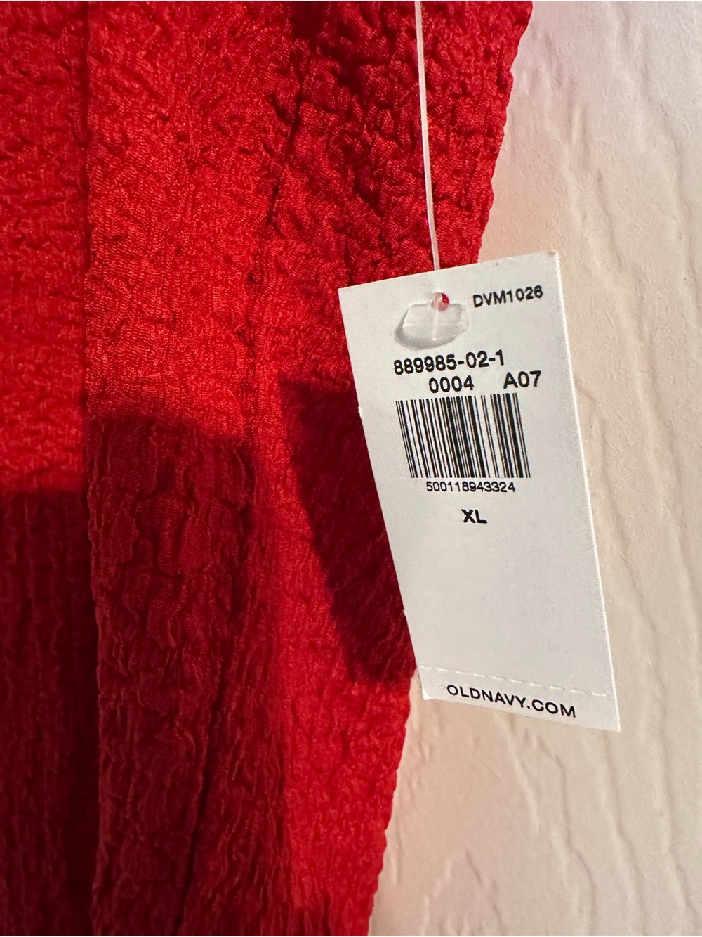 Red Textured Tank Top - Picture 3 of 4